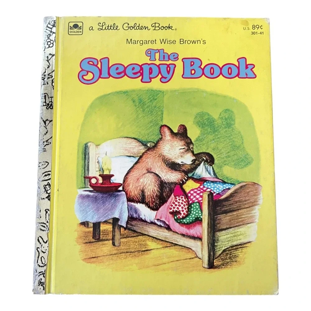Vintage A Little Golden Book The Sleepy Book Margaret Wise Brown 1975 Reissue